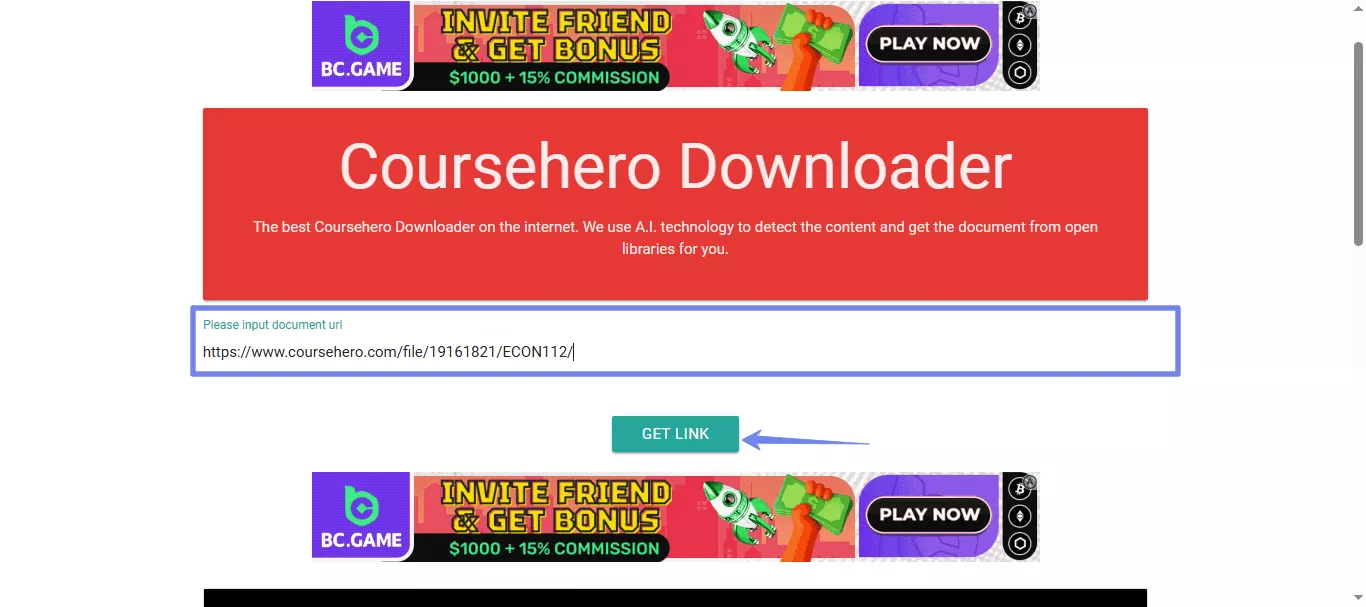 paste the link docsdownloader