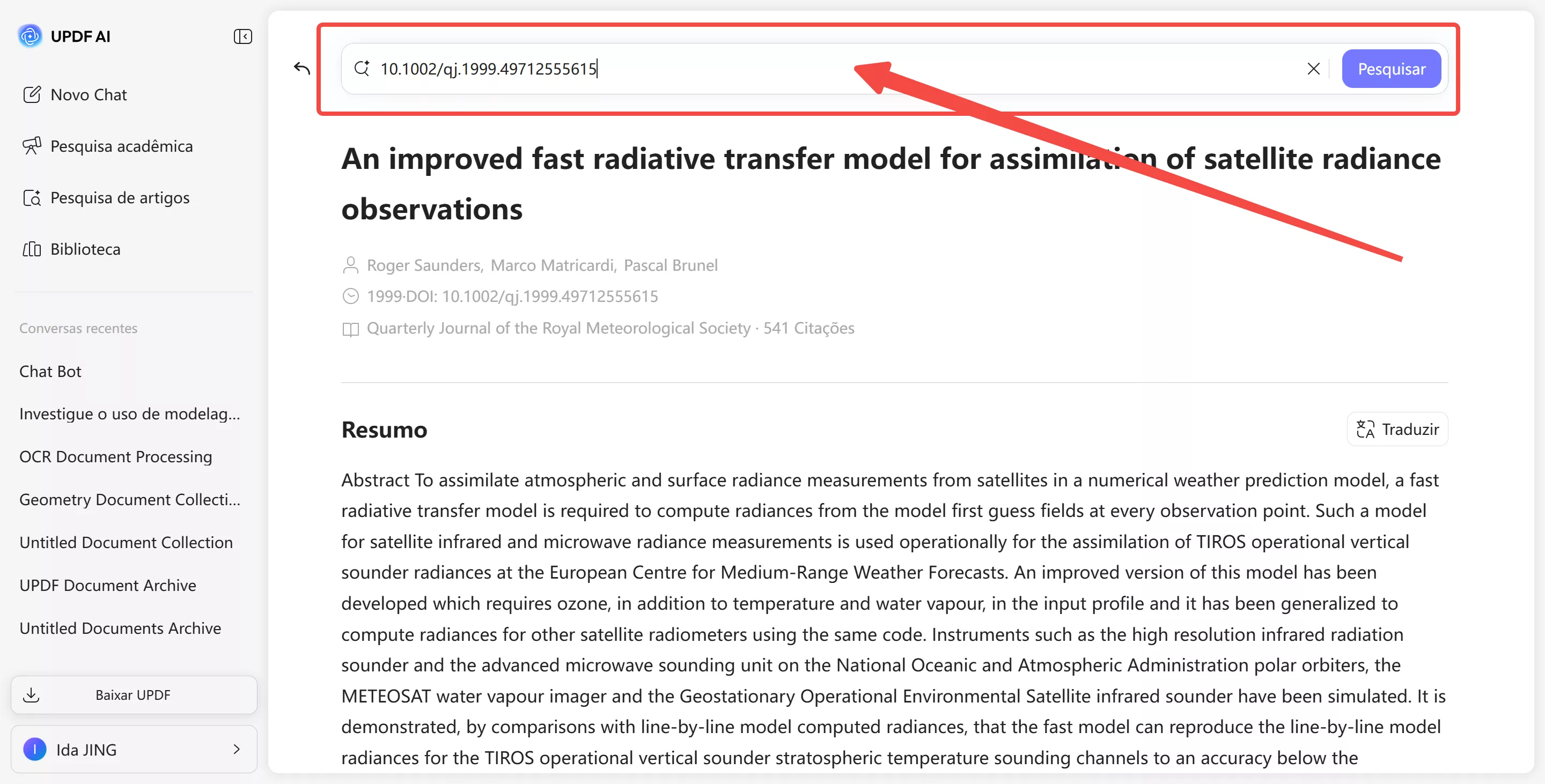 inserir um doi ou pmid exato