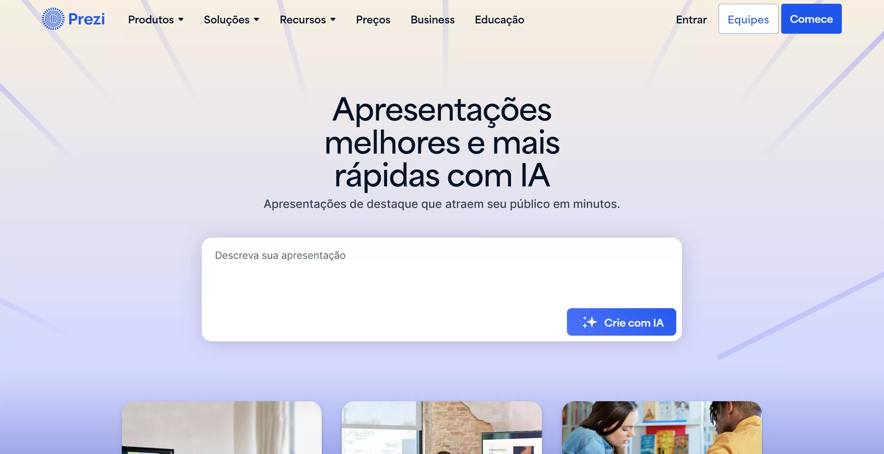 prezi menu