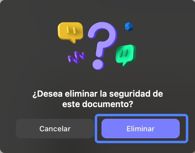 Eliminar contraseña existente en PDF uPDF Mac