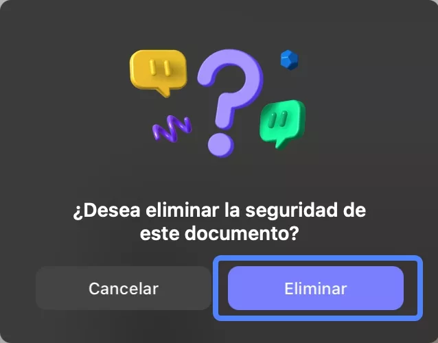 Eliminar contraseña existente en PDF uPDF Mac