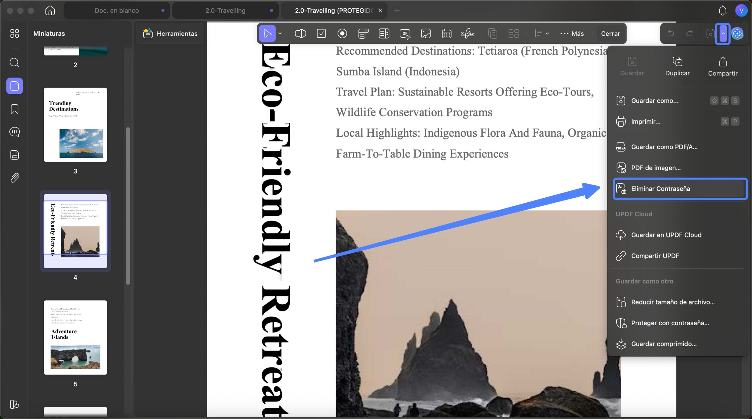eliminar contraseña updf mac