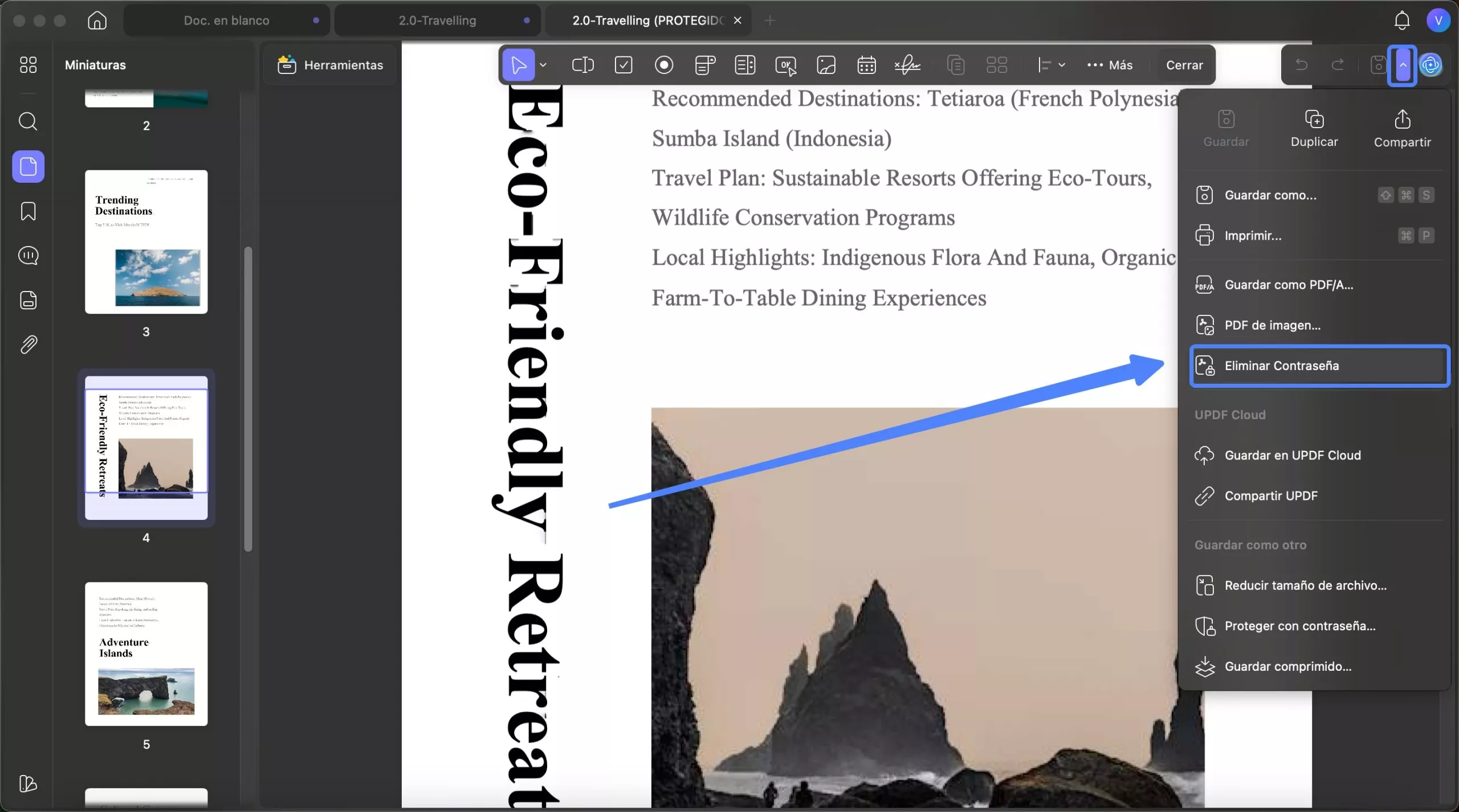 eliminar contraseña updf mac