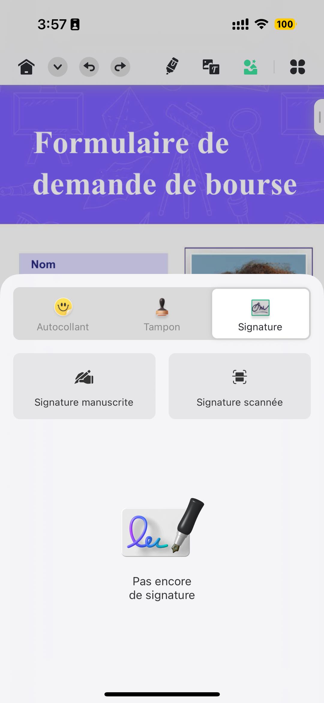 sign any file on iphone 