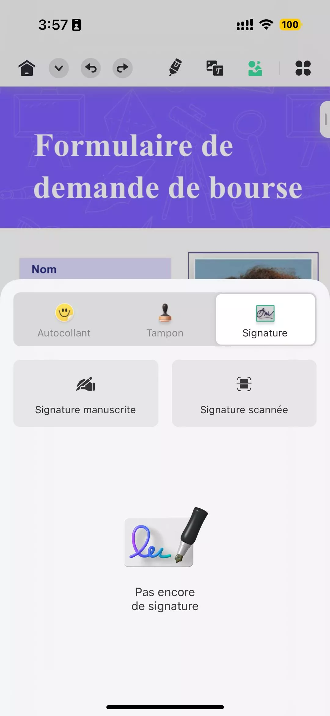 sign any file on iphone