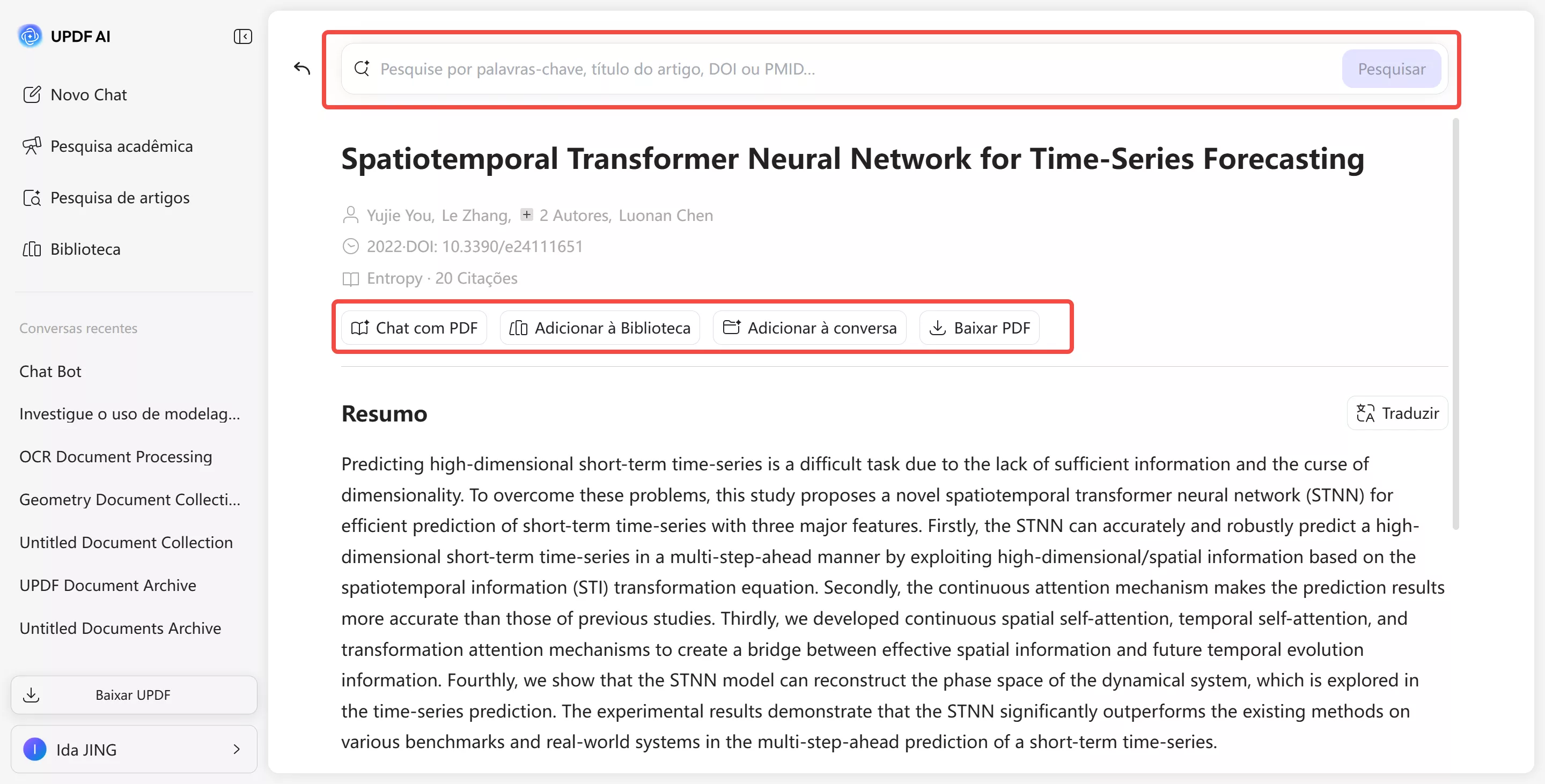 ver mais detalhes sobre um artigo