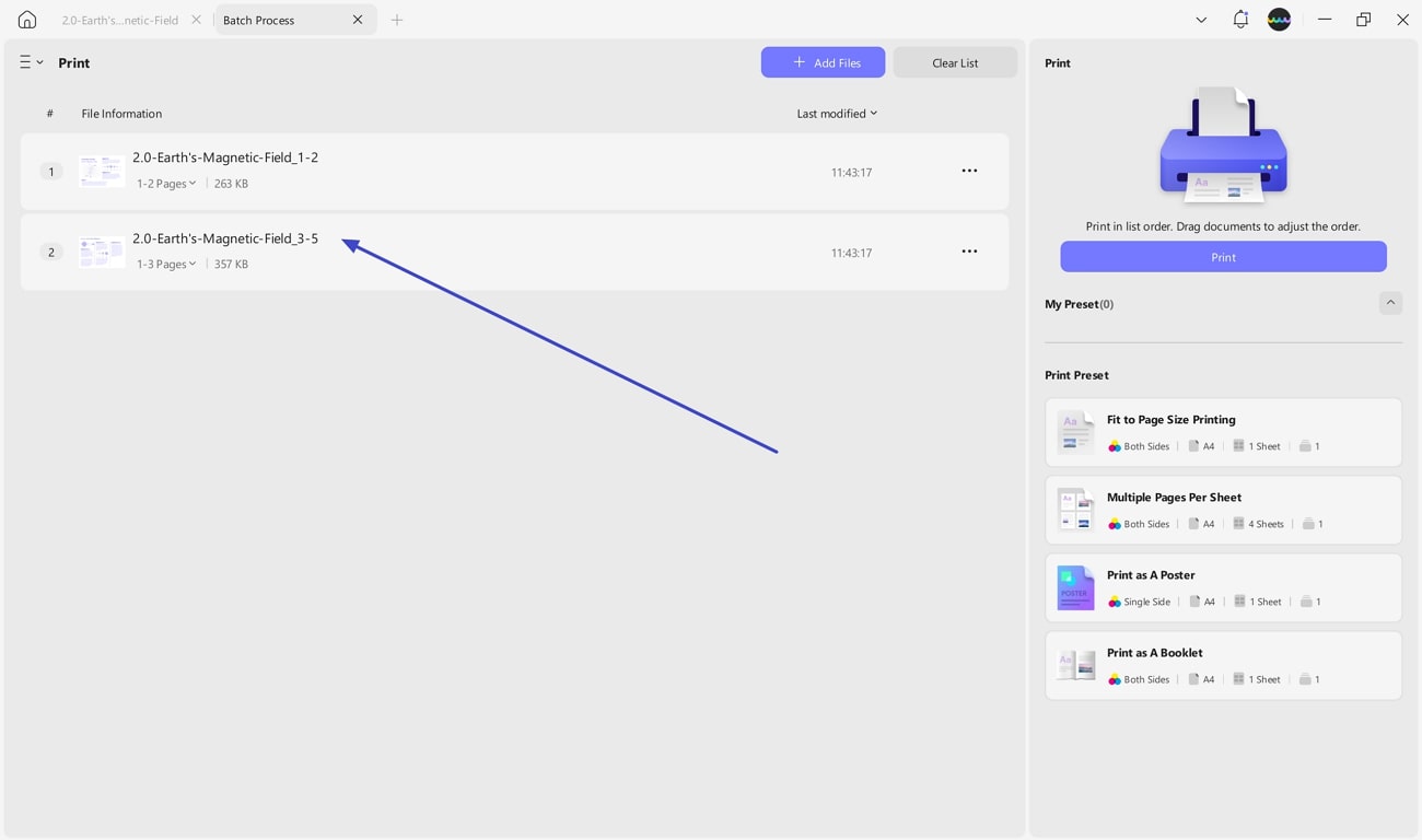 add split pdfs into batch print