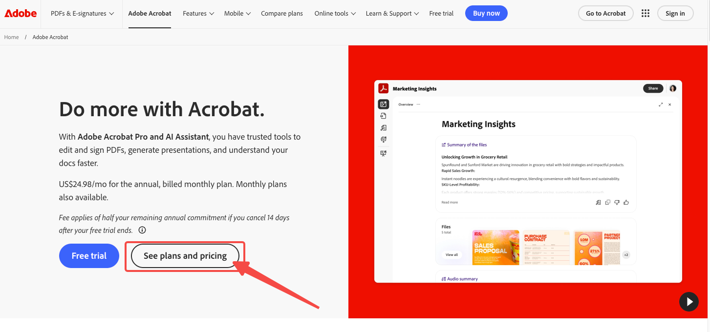 see acrobat plans may 2026
