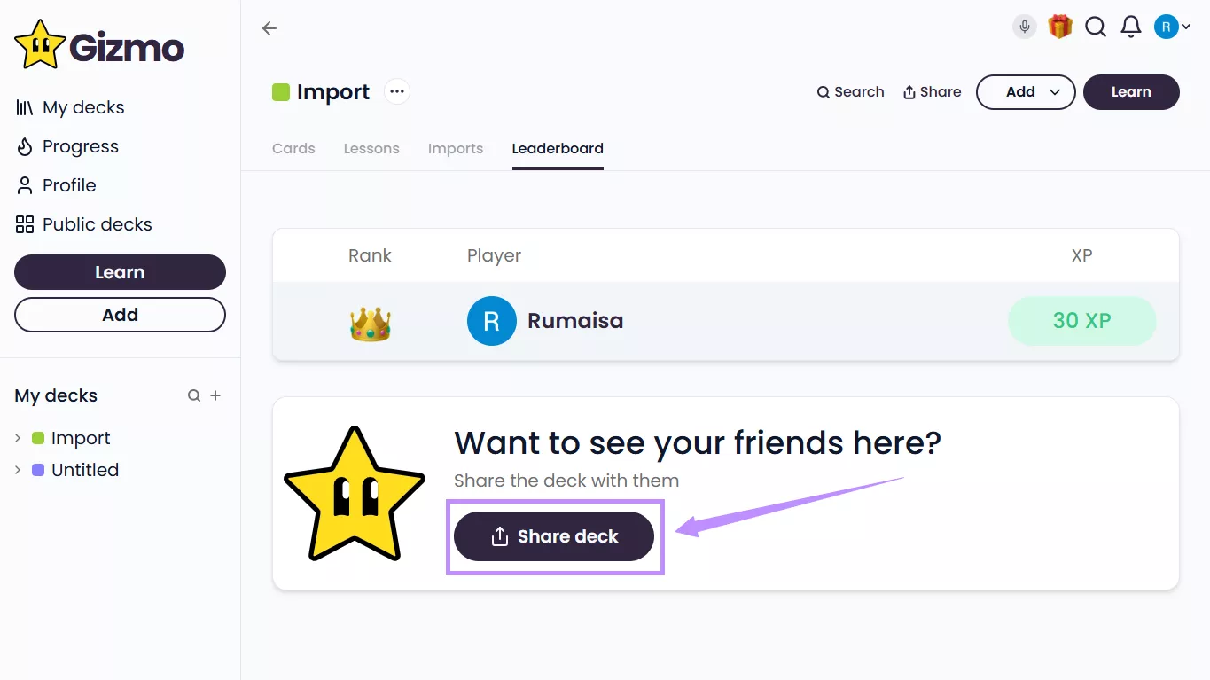 share deck gizmo ai