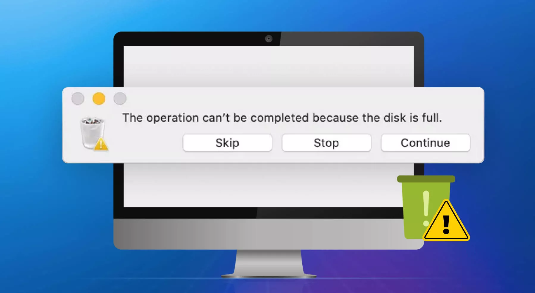 The Operation Can’t be Completed Because The Disk is Full? Fixed Here