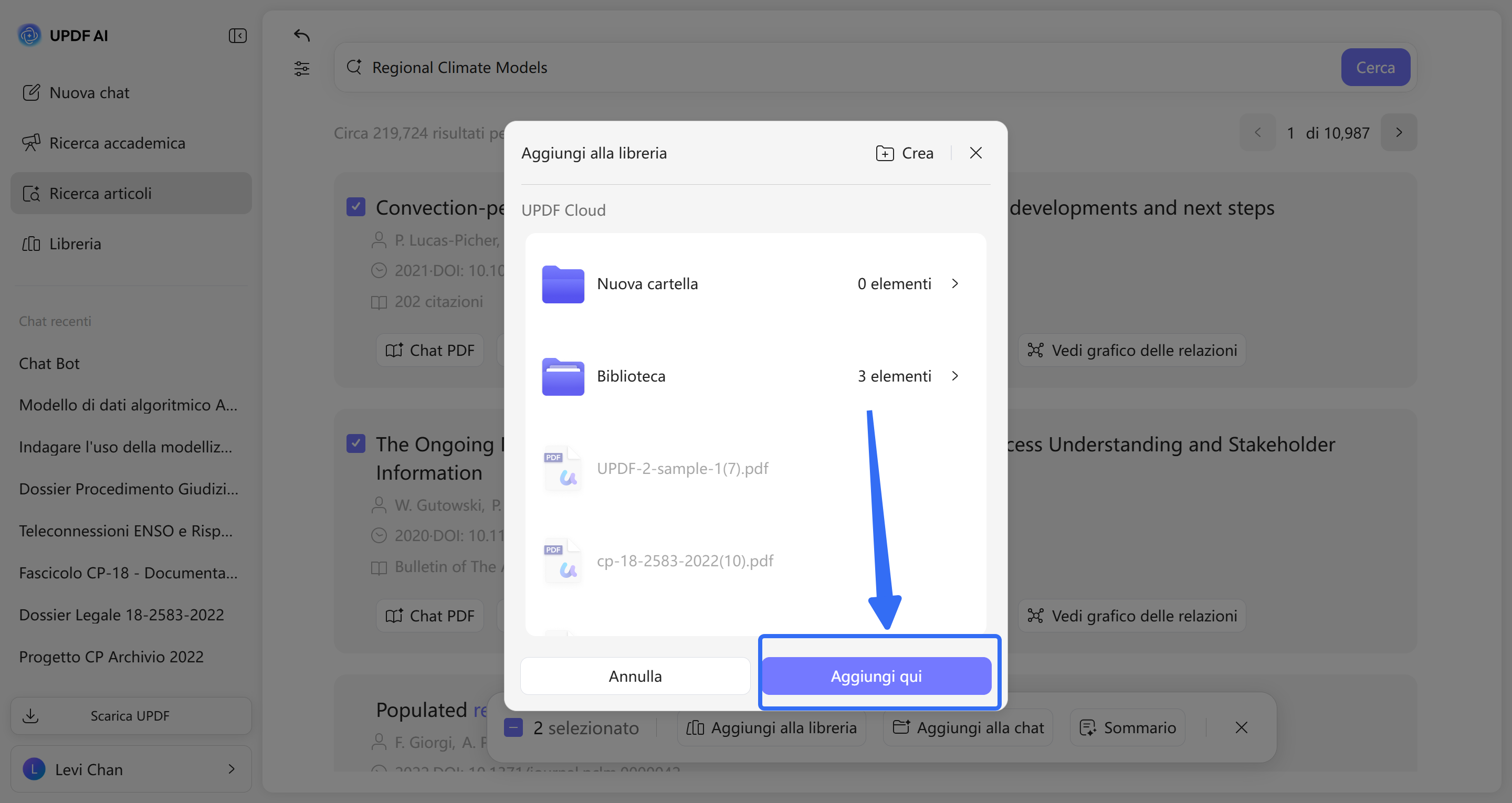 add research paper to library updf ai
