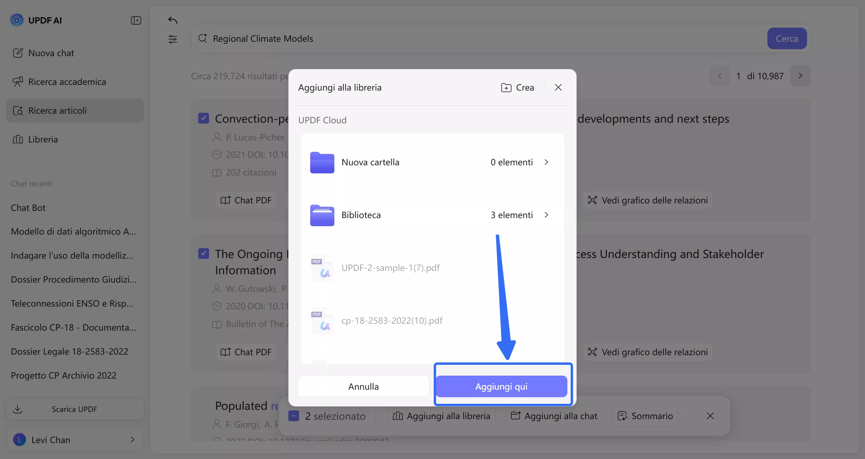 add research paper to library updf ai