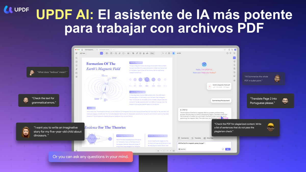asistente de inteligencia artificial potente para manejar pdf updf