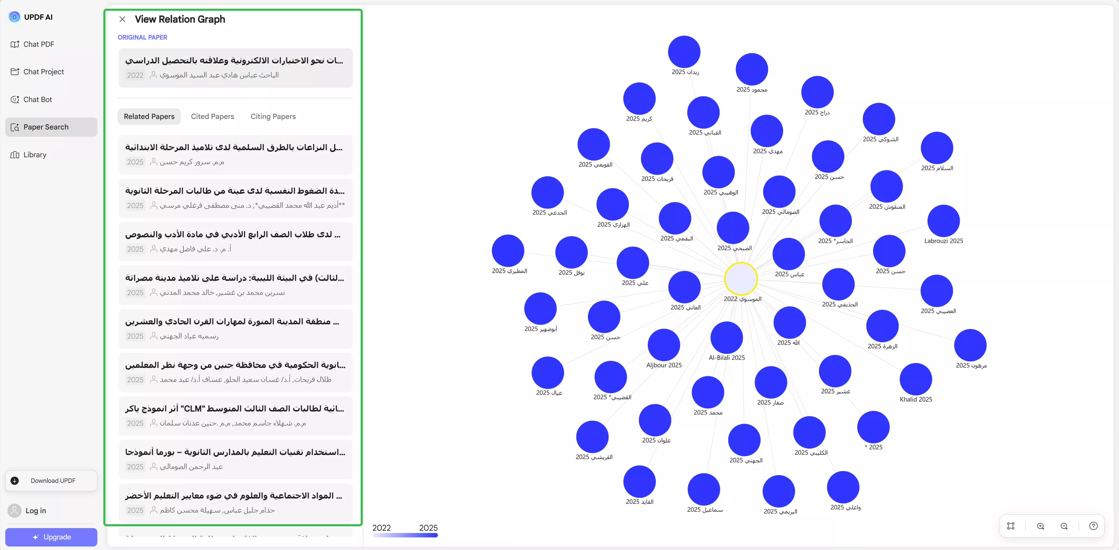 علامات التبويب المختلفة