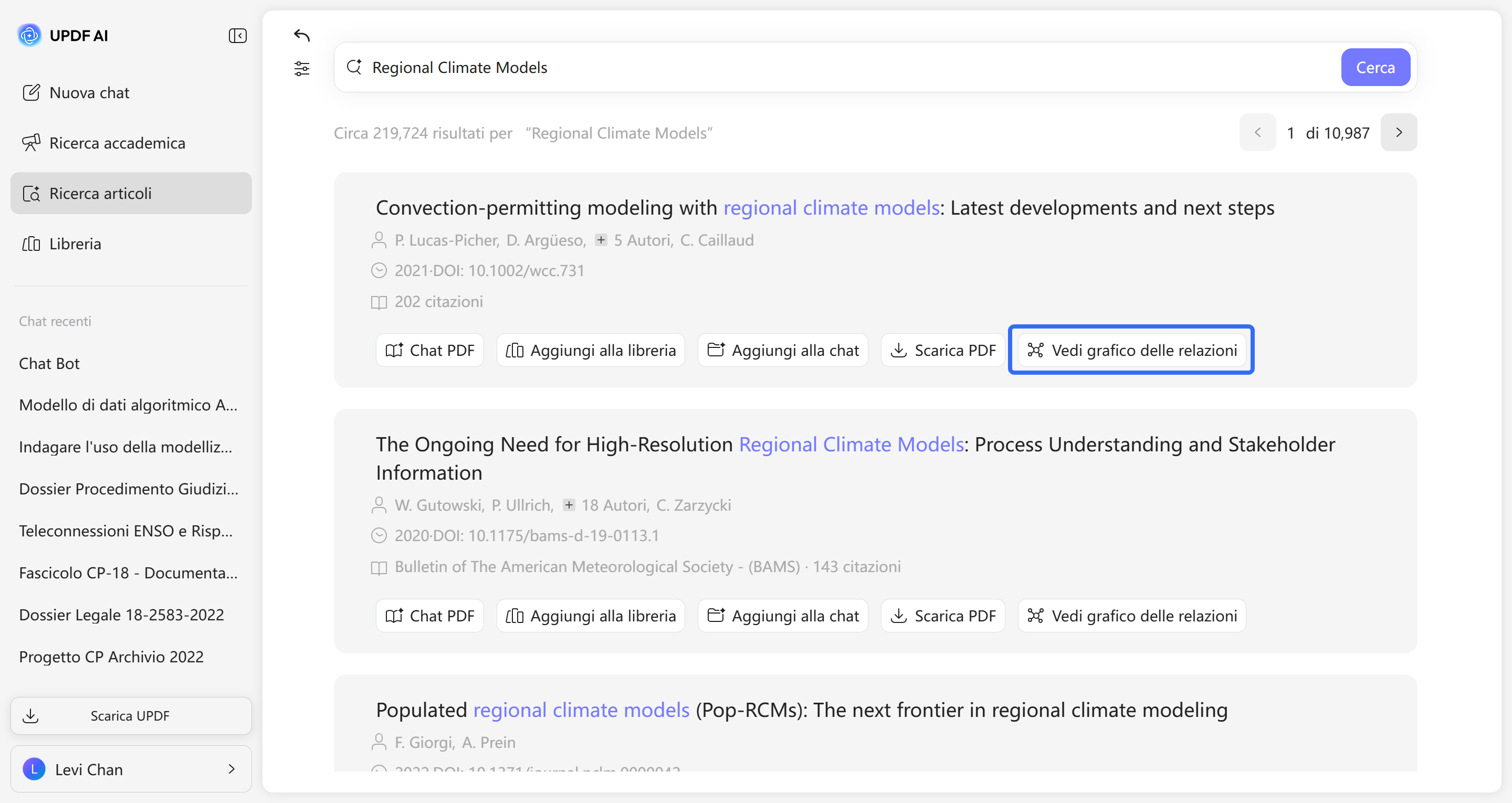 click the view relation graph button
