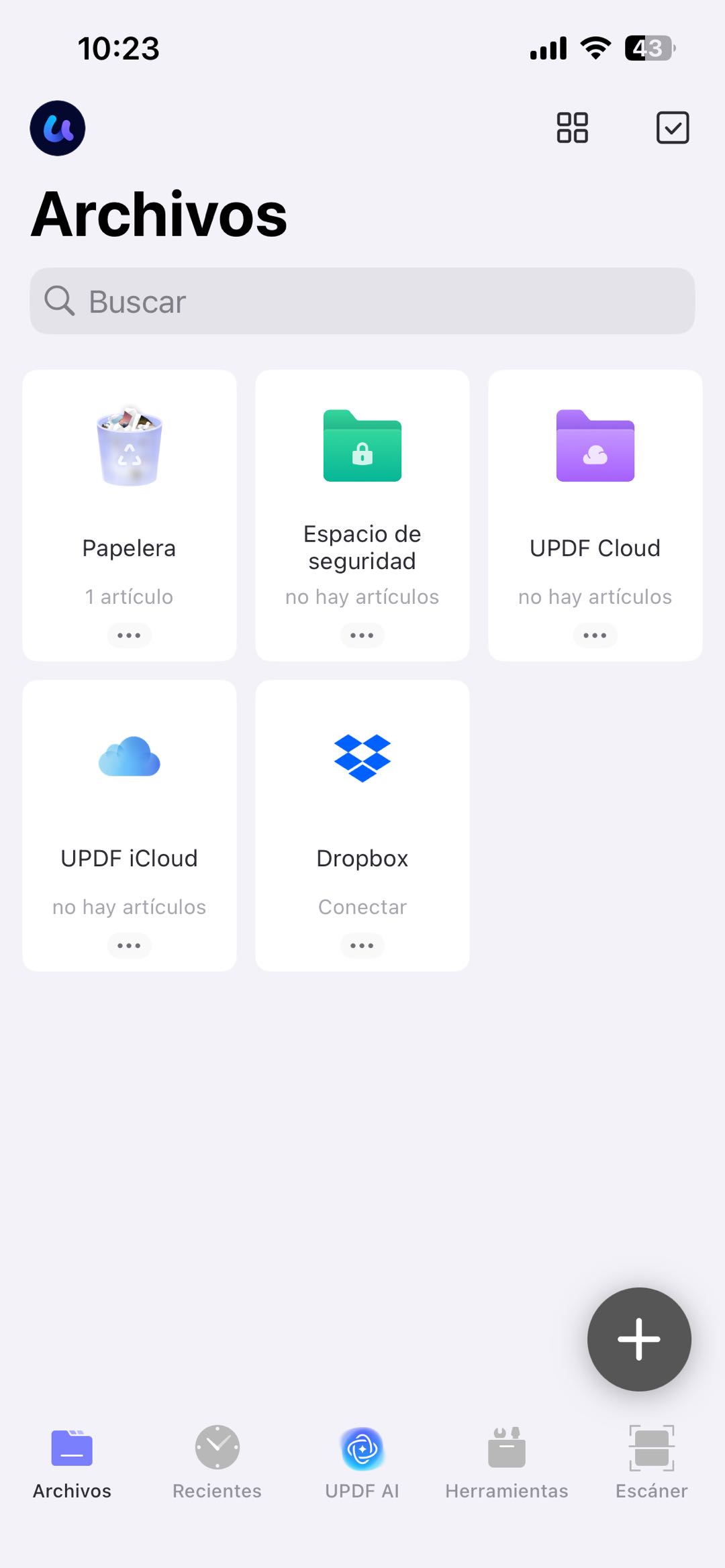 updf connects to icloud and dropbox