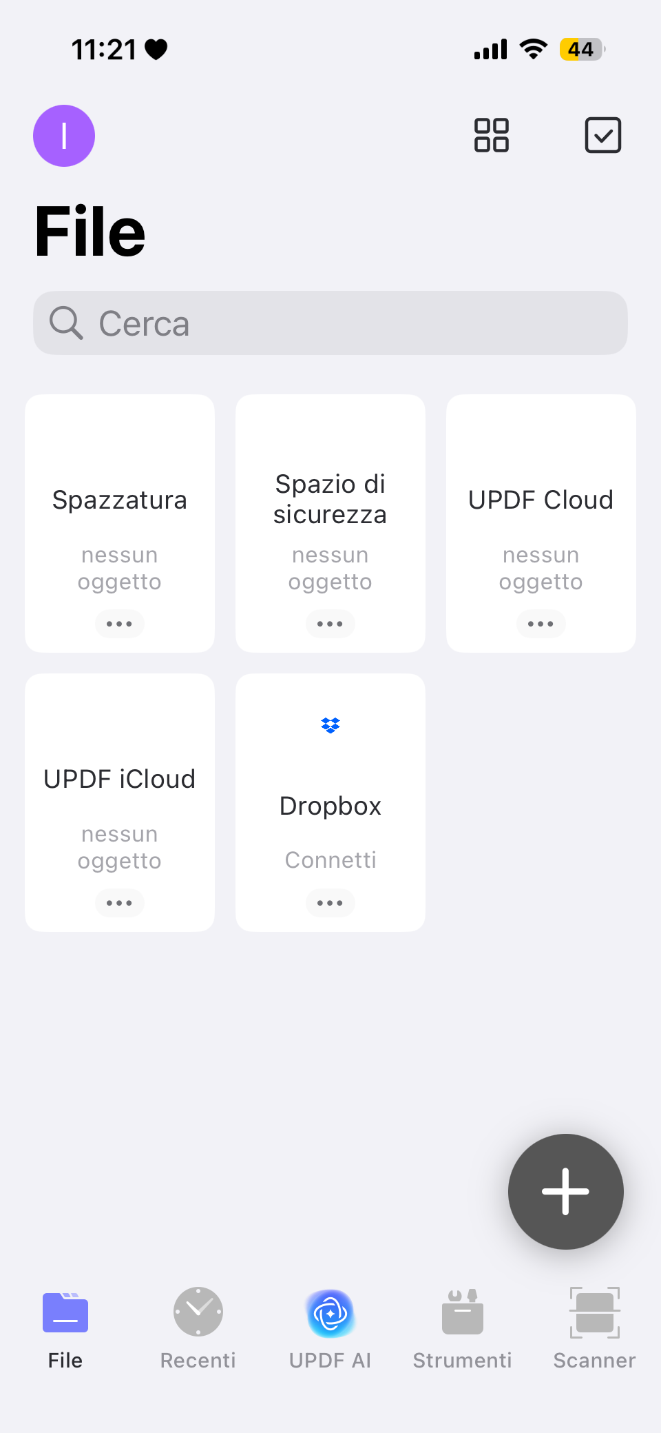 updf si connette a icloud e dropbox