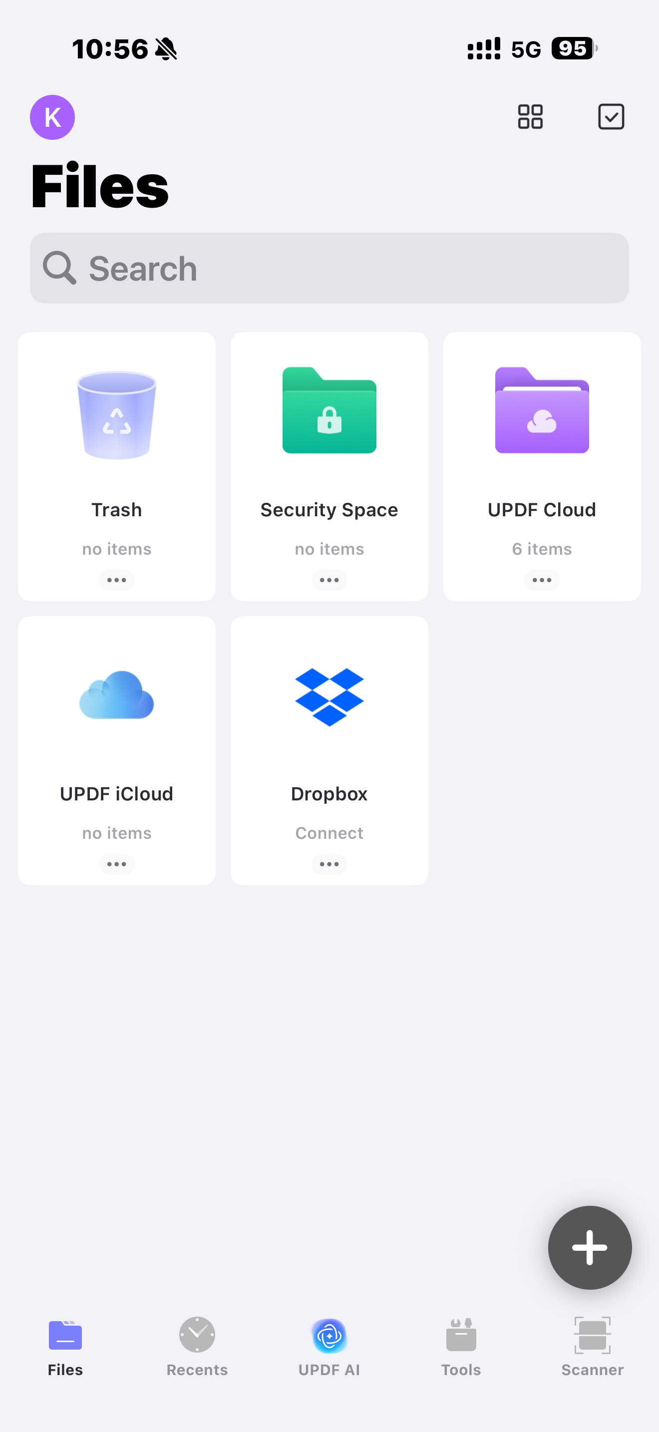 updf connects to icloud and dropbox