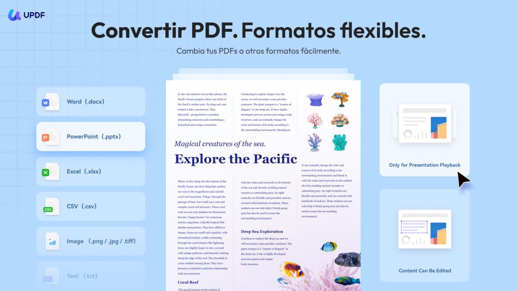 resumen automático en Word, convertir PDF, uPDF