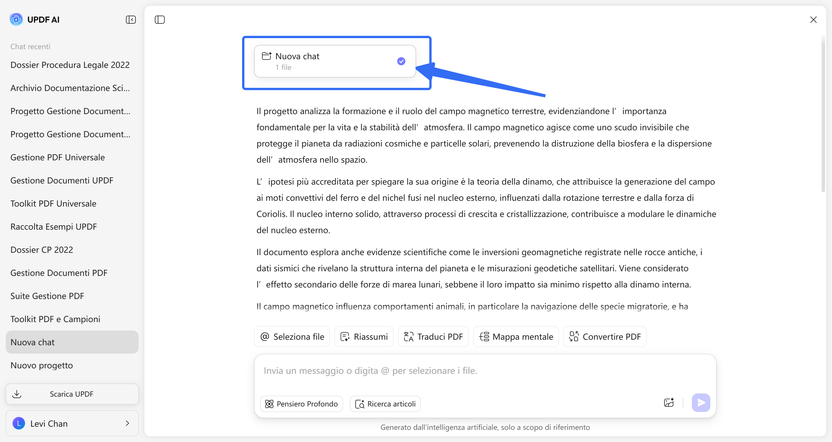 interact with the research papers you just added