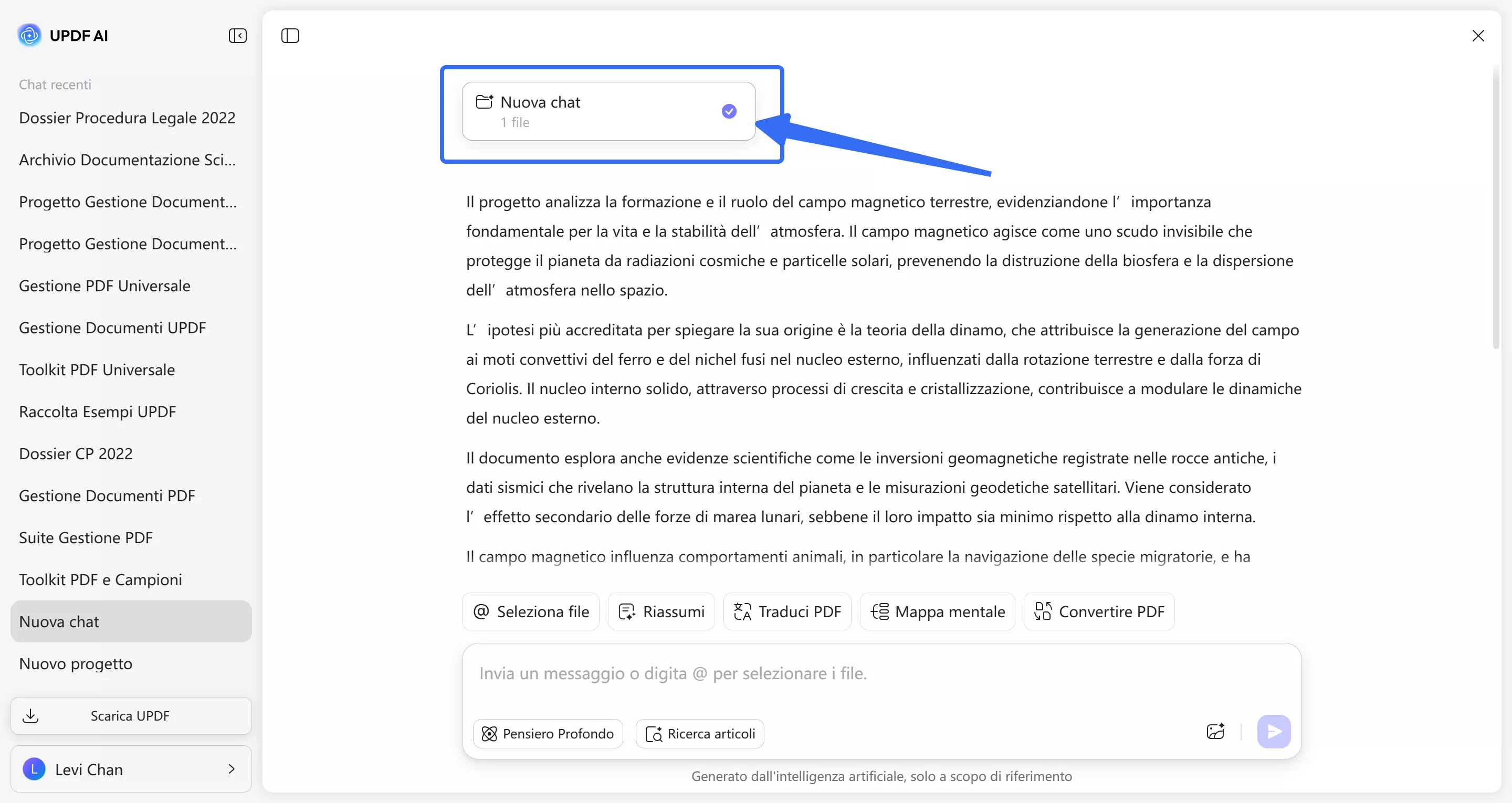 interact with the research papers you just added