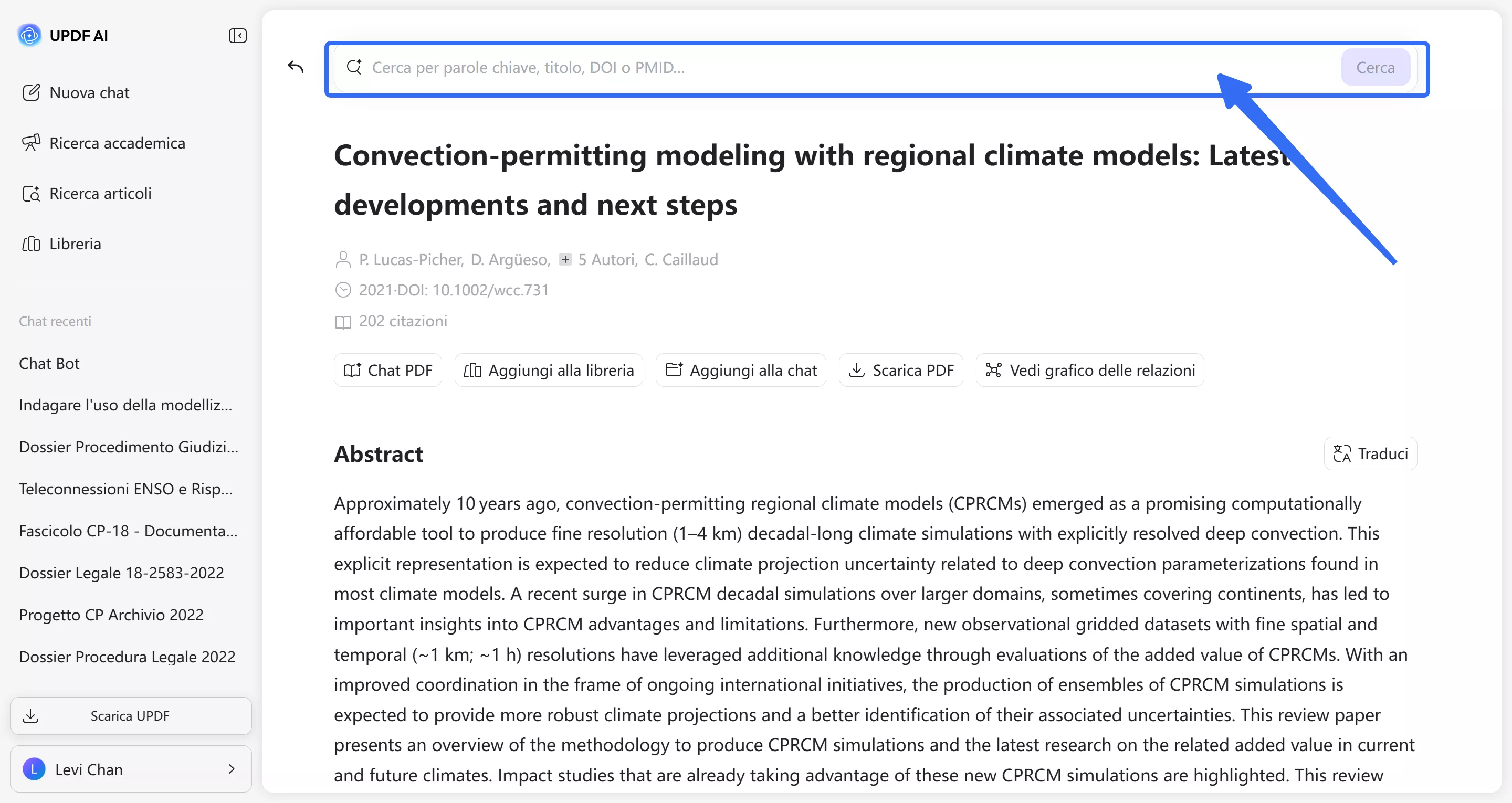 search paper in the abstract interface of paper