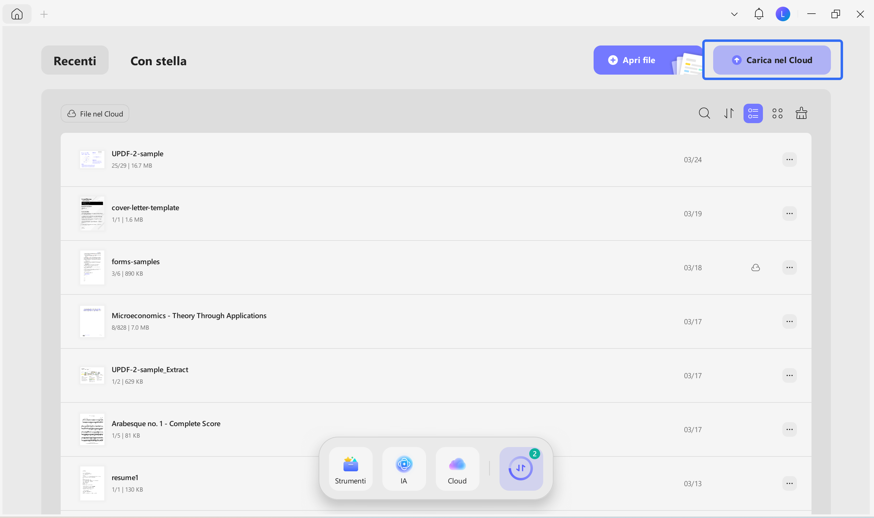 upload UPDF to UPDF Cloud