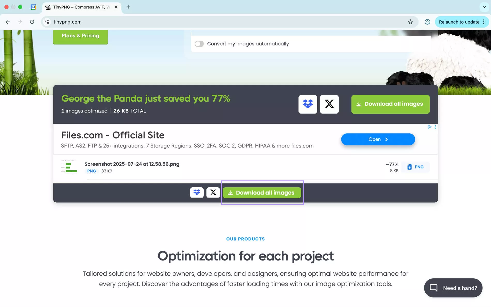 upload the compressed image to chatgpt