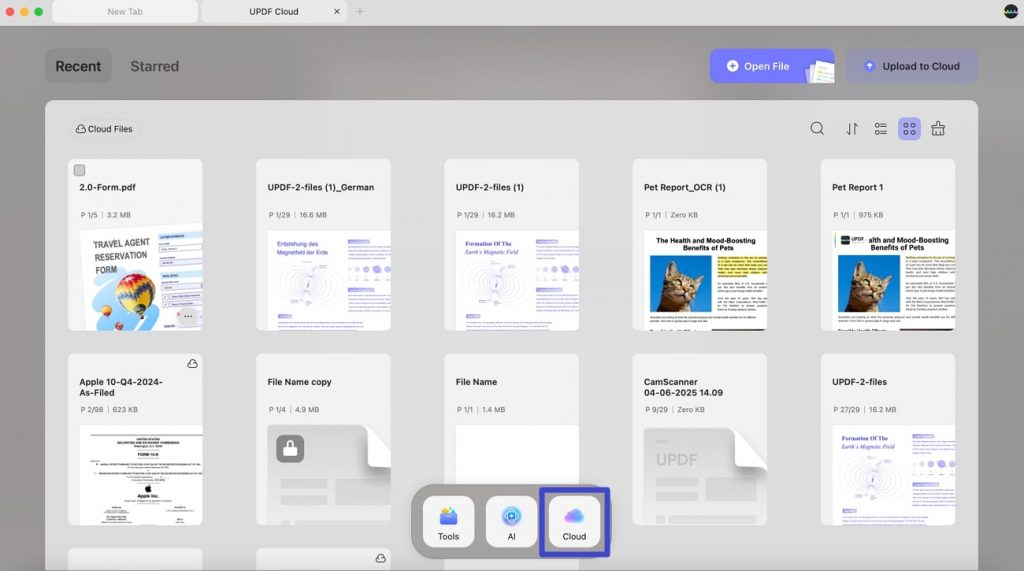 open pdfs from cloud