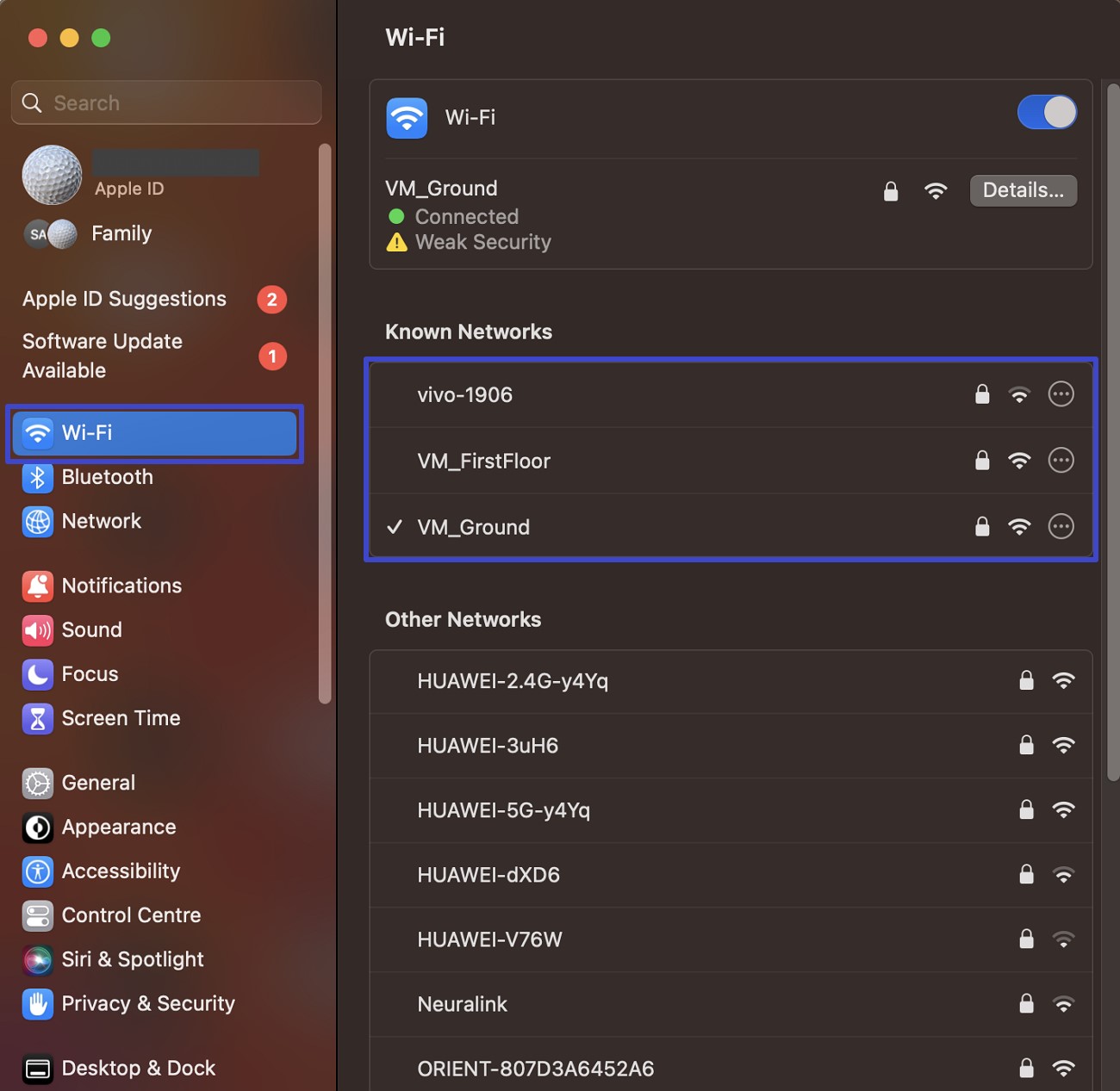 monitor network connection