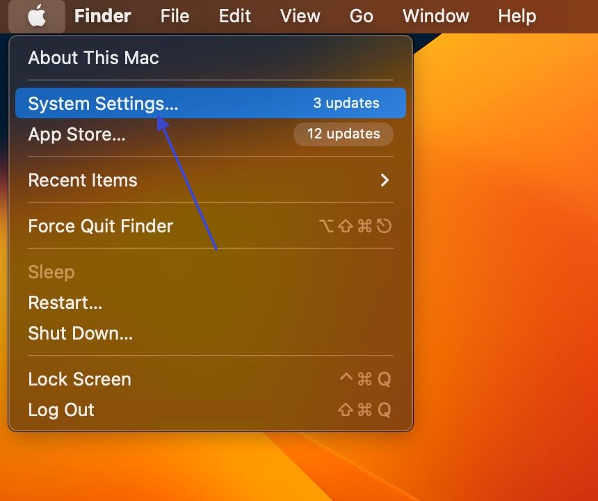navigate mac system settings