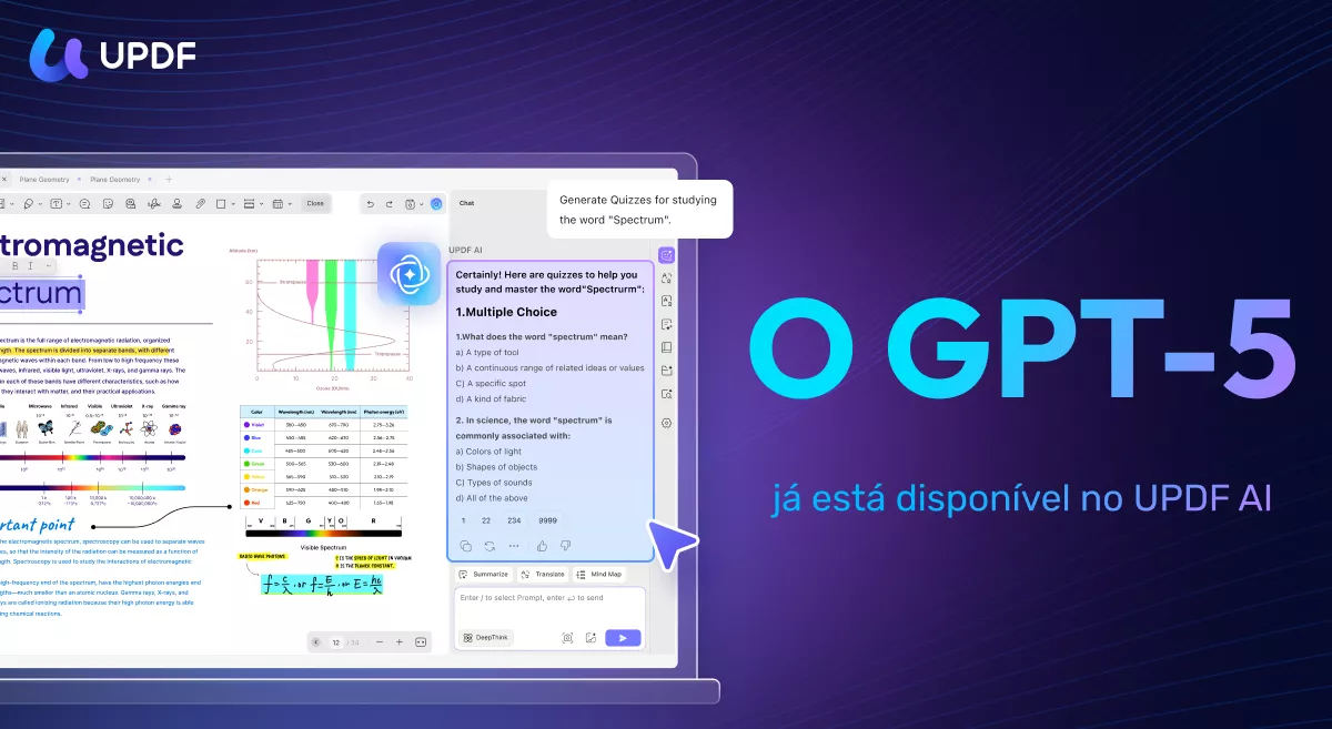 O GPT-5 já está disponível no UPDF AI
