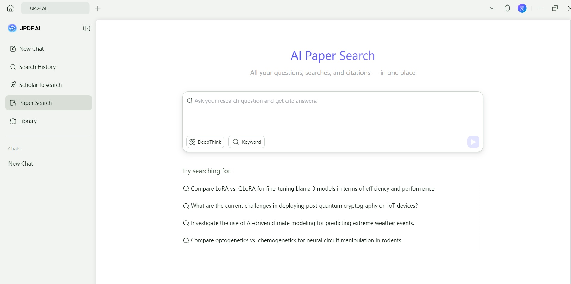 Ai paper search