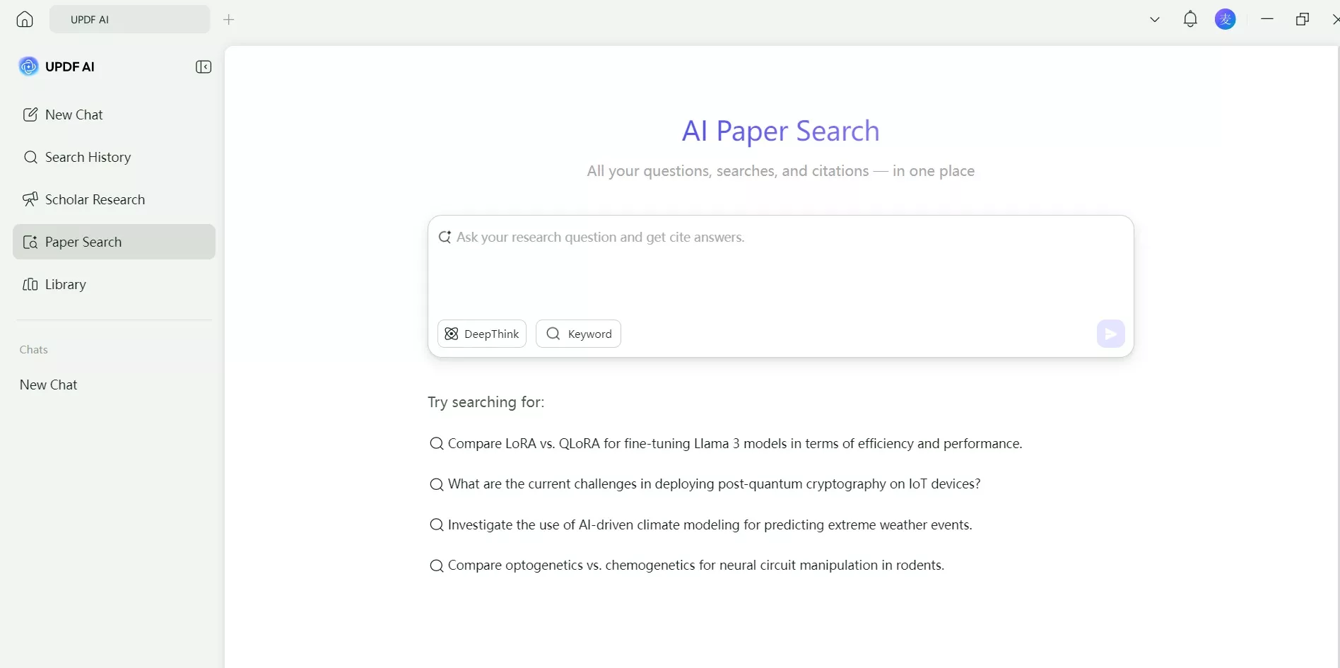 Ai paper search