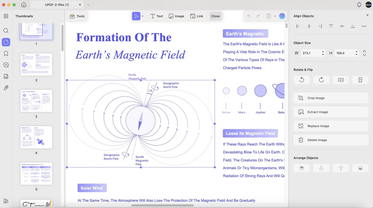adjust pdf images