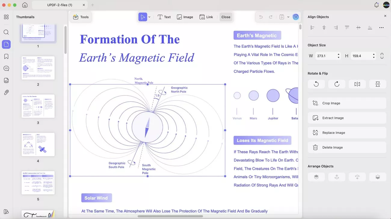 adjust pdf images
