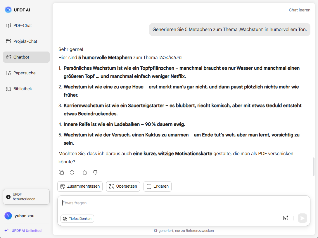 Metaphern generieren