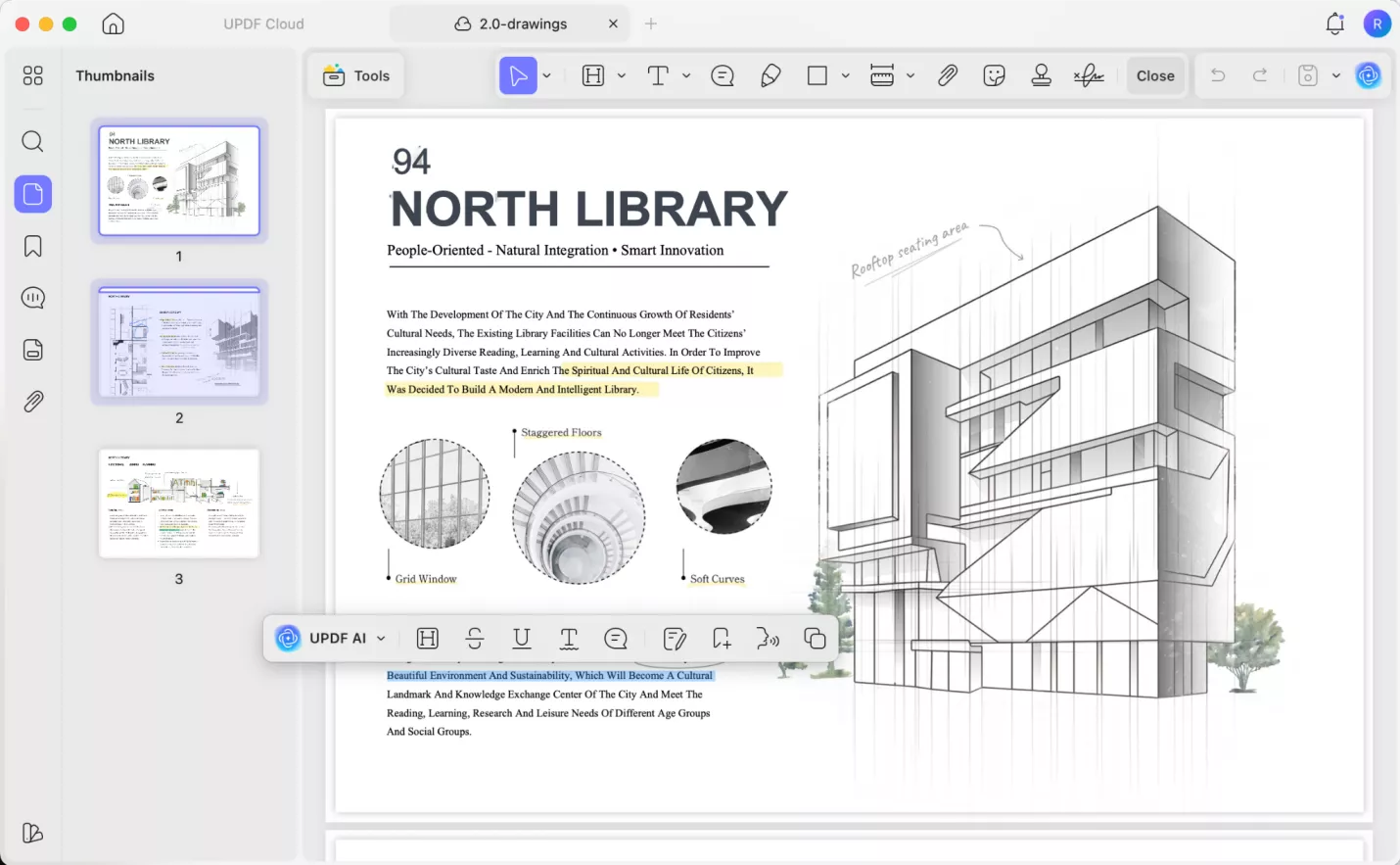 Annotate files on UPDF app Mac