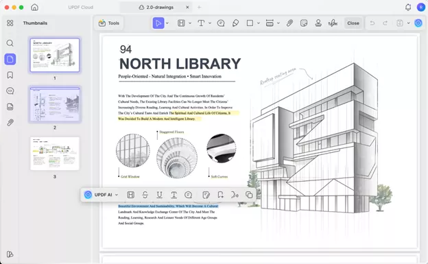 Annotate files on UPDF app Mac