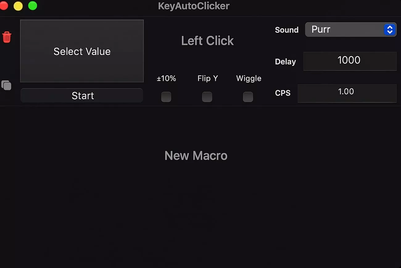 make a macro with clicking options