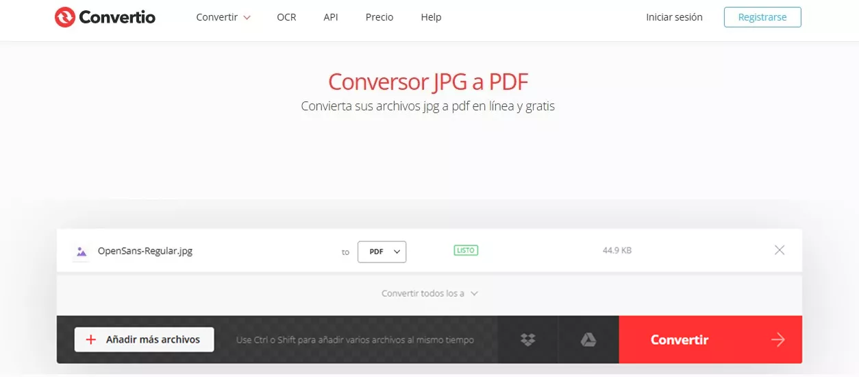 convertir BIN a PDF