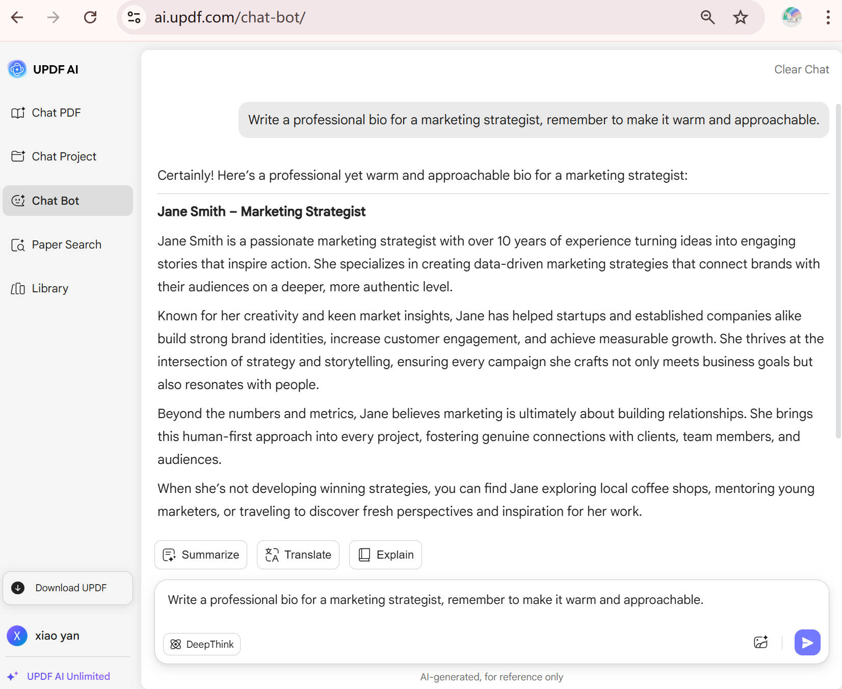 Generátor životopisů