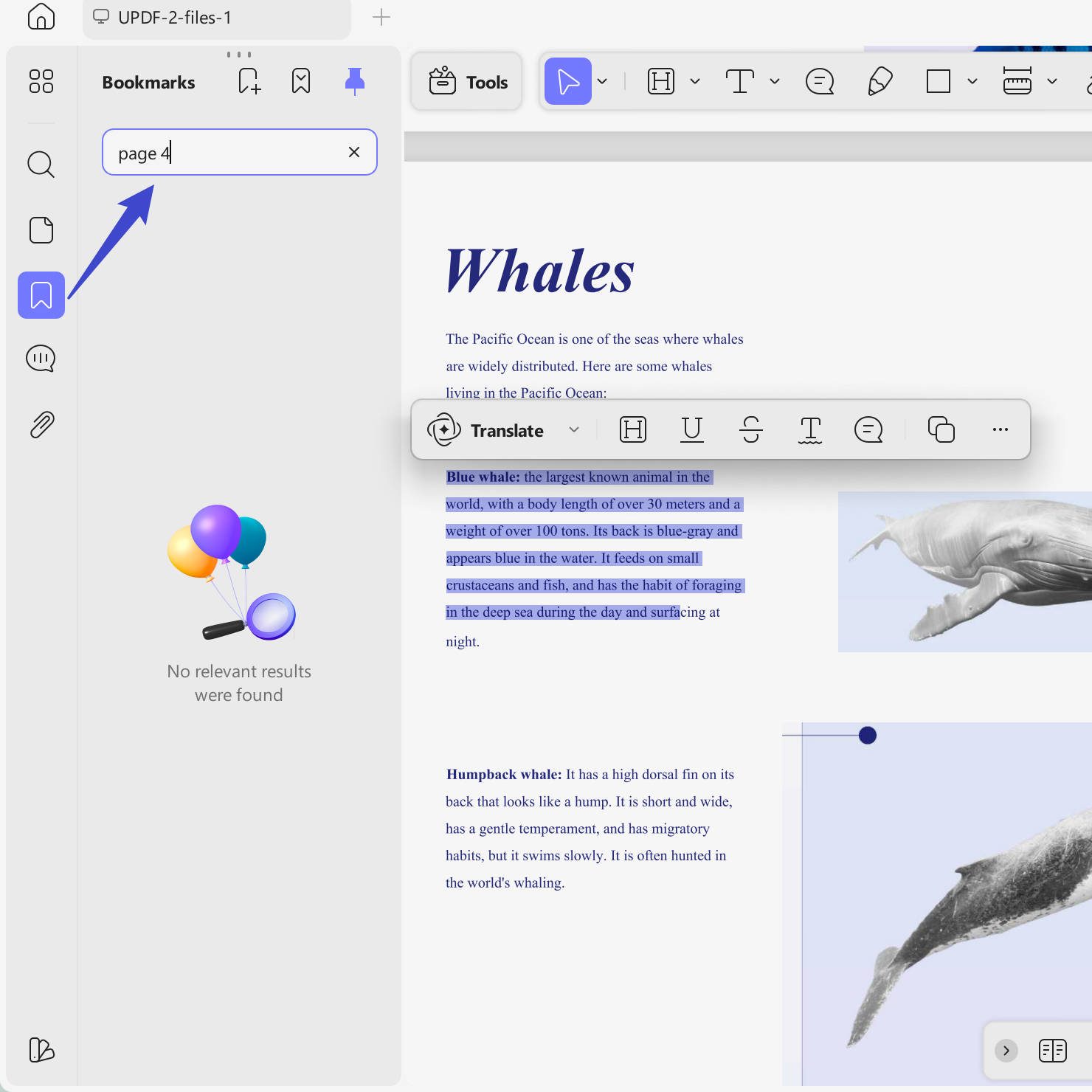 add bookmarks to pdf with updf