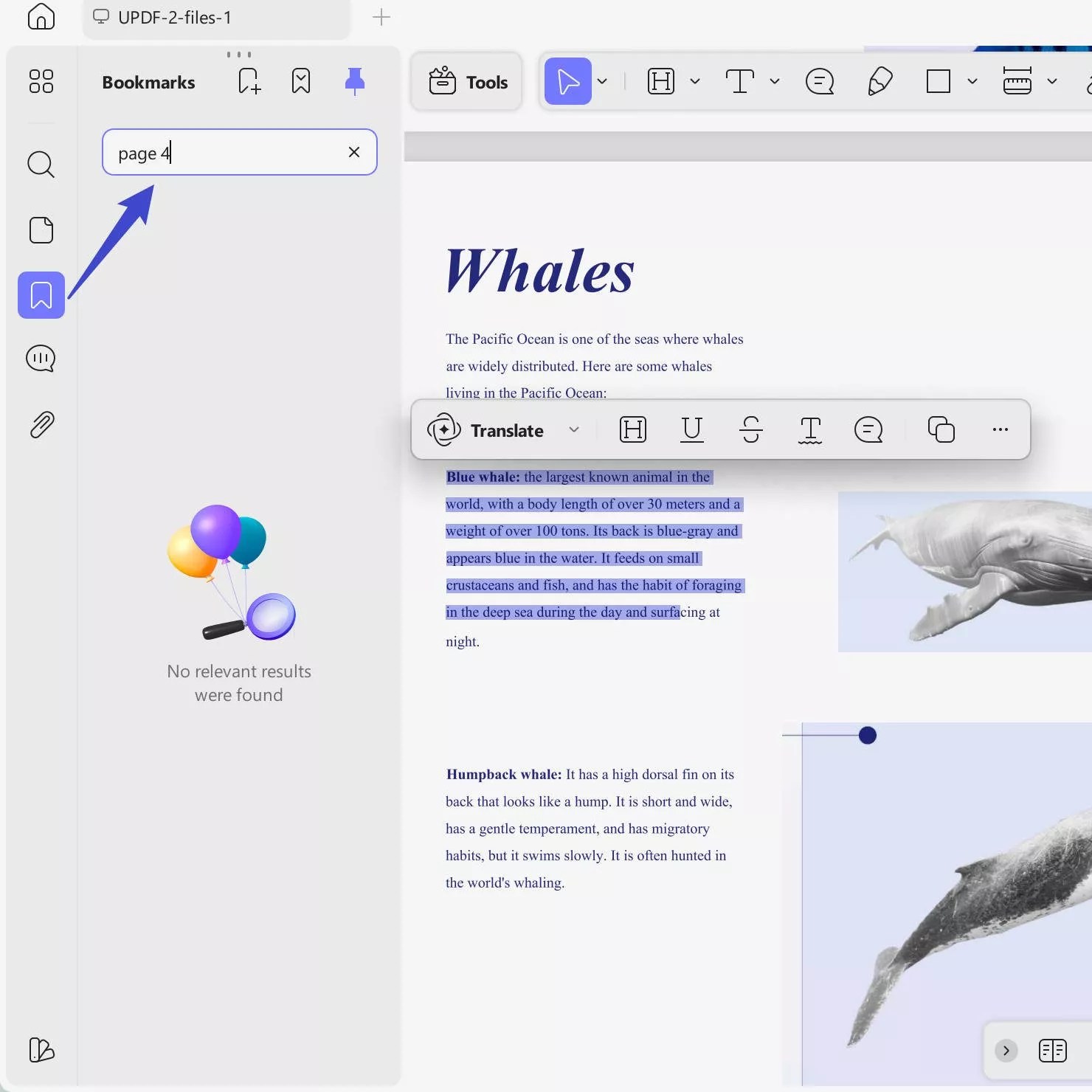 add bookmarks to pdf with updf