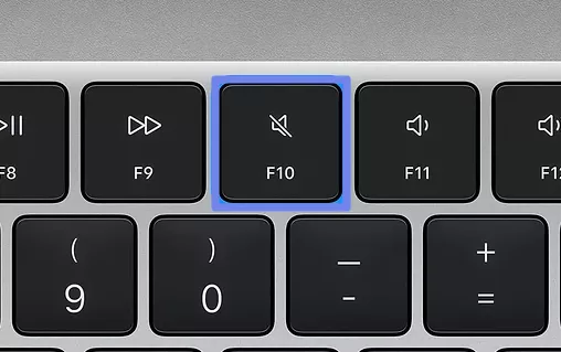 check the mute key mav