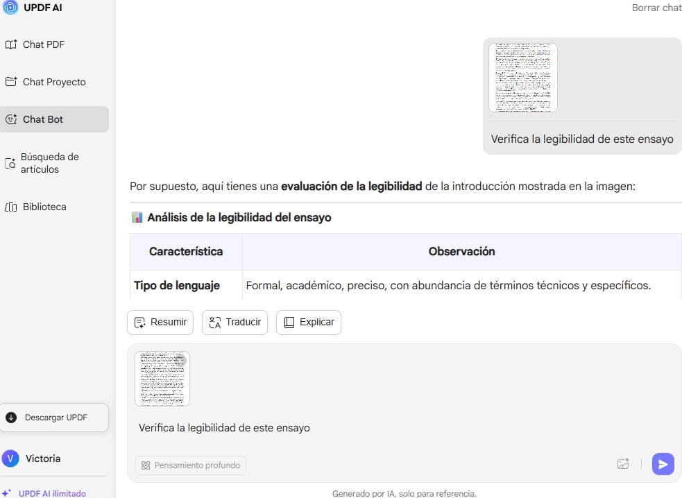 check the readability