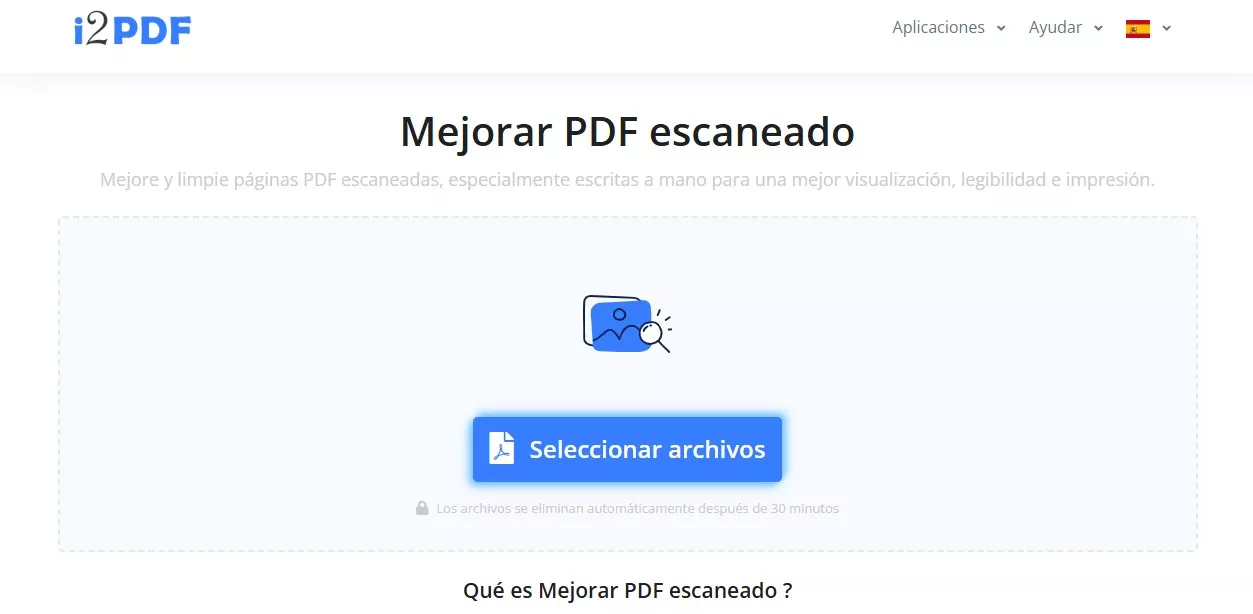 Elegir archivo en i2PDF