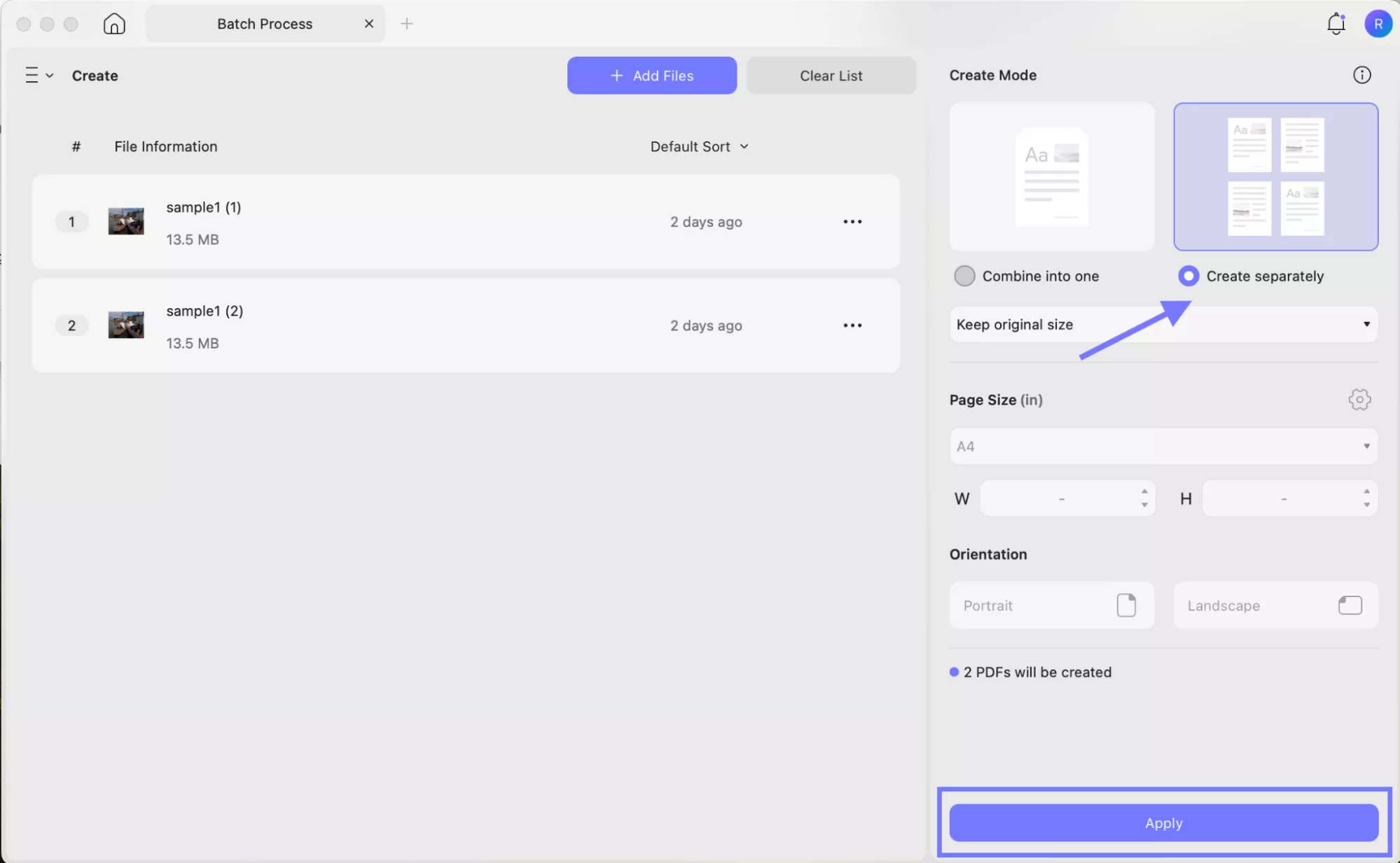 click ok to confirm to convert raf to pdf updf mac