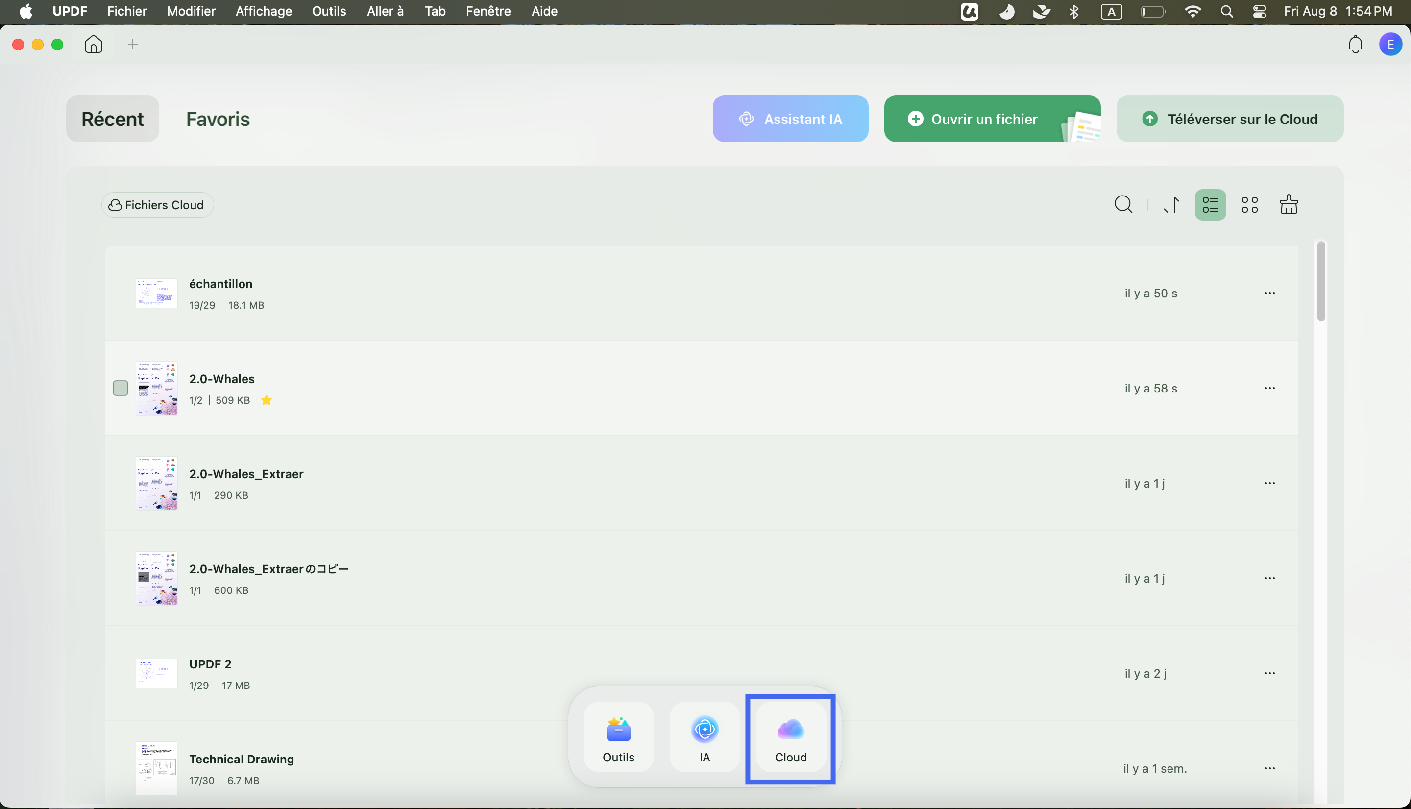 ouvrir des fichiers PDF depuis le cloud