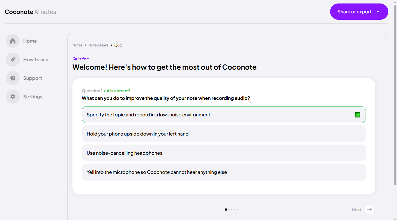 coconote quizz